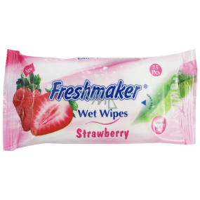 Freshmaker Fruit kozmetické vlhčené obrúsky 15 kusov