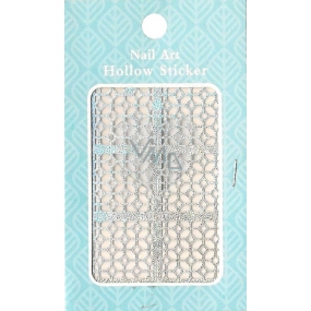 Nail Accessory Hollow Sticker šablónky na nechty multifarebné ornament 1 aršík 129