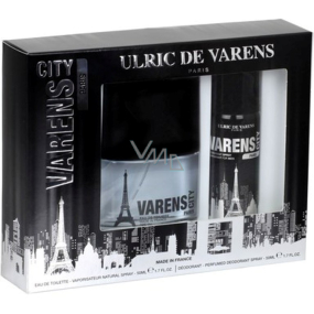 Ulric de Varens City Paris toaletná voda 50 ml + deodorant sprej 50 ml, darčeková sada