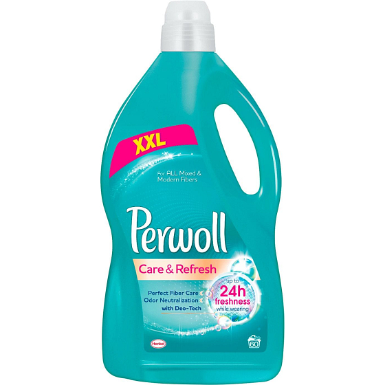 Perwoll Care & Refresh prací prostriedok na syntetickej a zmesné textílie, zachytáva a neutralizuje nežiaduce pachy priamo v látke 60 dávok 3,6 l