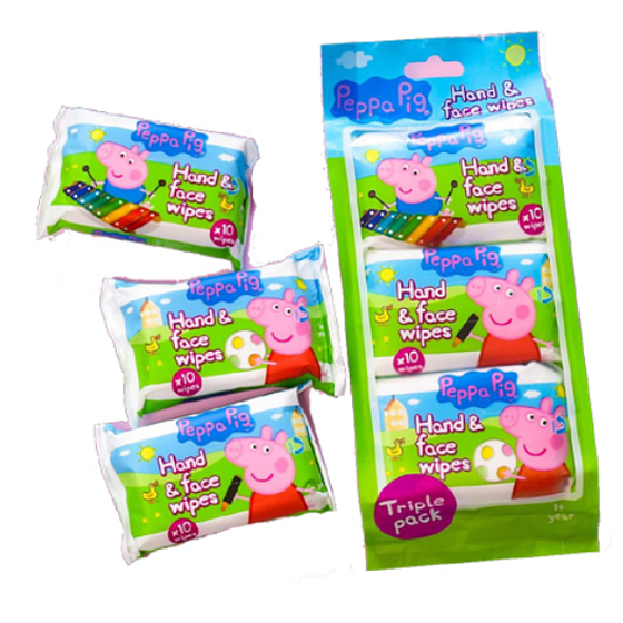 Peppa Pig - Prasiatko Peppa obrúsky vlhčené 3 x 10 kusov