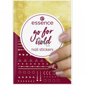 Essence Go for Gold Nail Stickers nálepky na nechty 74 kusov
