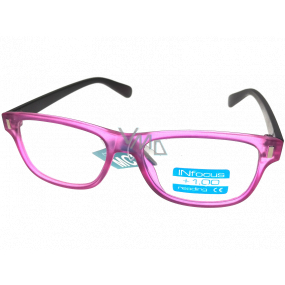 Berkeley Čítacie dioptrické okuliare +1,0 plast ružovej, hnedé stranice 1 kus R4077