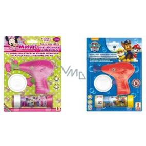 Disney Bublifuková pištole + bublifuk 60 ml Paw Patrol / Minnie