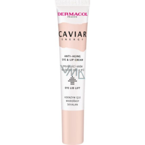 Dermacol Caviar Energy Eye and Lip Cream spevňujúci krém na okolie očí a pier 15 ml