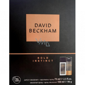 David Beckham Bold Instinct parfumovaný dezodorant pre mužov 75 ml + dezodorant v spreji 150 ml, darčeková sada pre mužov
