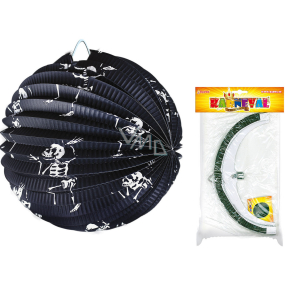 Rappa Halloween Lampión okrúhly s kostlivcami 25 cm