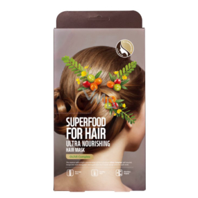Farmskin Superfood For Hair Olivová textilná maska na vlasy 3 kusy