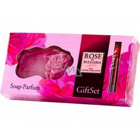 Rose of Bulgaria parfumovaná voda pre ženy 2,1 ml, flakón + prírodné ružové mydlo 50 g, darčeková sada pre ženy
