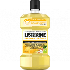 Listerine Fresh Ginger & Lime ústna voda bez alkoholu 500 ml