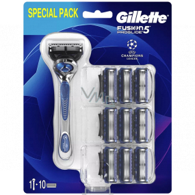 Gillette Fusion 5 ProGlide Flexball holiaci golier + 10 náhradných hlavíc, pre mužov
