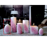 Lima Kvetinová sviečka tmavoružové vajíčko 60 x 90 mm 1 kus