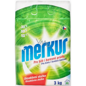 Merkur prací prostriedok na bielu a farebnú bielizeň 60 dávok 3 kg