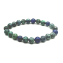 Azuritový náramok elastický prírodný kameň, guľôčka 8 mm / 16 - 17 cm