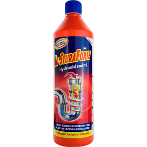 IO Stura Facile Hydroxid sodný čistič odpadov, 1 l