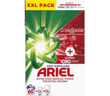 Prací prášok Ariel Ultra Oxi Effect na odstránenie škvŕn a extra hygienu 60 dávok 3,3 kg