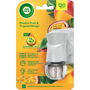 Air Wick elektrický osviežovač vzduchu strojek + náplň Marakuja a tropické mango, 1+19 ml