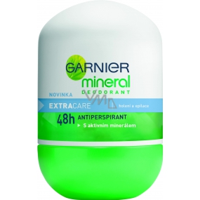 Garnier Mineral Extra Care guľôčkový deodorant bez alkoholu roll-on pre ženy 50 ml