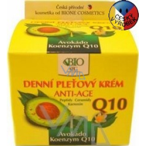 Bion Cosmetics Avokádo & Q10 Anti-Age denný pleťový krém pre normálnu, zrelú a citlivú pleť 50 ml