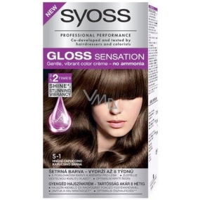 Syoss Gloss Sensation Šetrná farba na vlasy bez amoniaku 5-1 Hnedé capuccino 115 ml