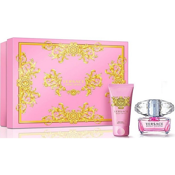 Versace Bright Crystal toaletná voda pre ženy 30 ml + telové mlieko 50 ml, darčeková sada