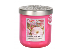 Heart & Home Popínavá ruža Sójová vonná sviečka strednej horí až 30 hodín 110 g