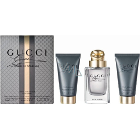 Gucci Made to Measure toaletná voda 90 ml + balzam po holení 50 ml + sprchový gél 50 ml, darčeková sada