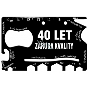 Albi Multináradie do peňaženky 40 Let záruka kvality 8,5 cm x 5,3 cm x 0,2 cm