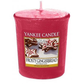 Yankee Candle Frosty Gingerbread - Perník s polevou vonná sviečka votívny 49 g