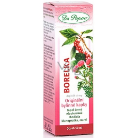 Dr. Popov Borelka originálne bylinné kvapky pre prirodzenú obranyschopnosť organizmu 50 ml
