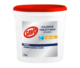 Savo Maxi Chlórové tablety do bazéna, pre celosezónnu dezinfekciu a údržbu bazénovej vody 5 kg