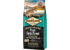 Carnilove Adult Fresh Carp & Trout superprémiové kompletné krmivo pre dospelých psov všetkých plemien 12 kg