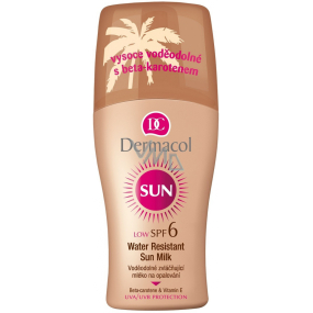 DARČEK Dermacol Sun SPF6 vodeodolné zvláčňujúce mlieko na opaľovanie sprej 200 ml