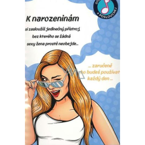 Albi Hracie želanie s efektom k narodeninám Prístroj pre sexi ženu 14,8 x 21 cm