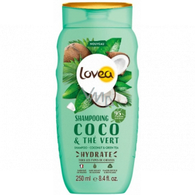 Lovea Kokos a zelený čaj šampón pre všetky typy vlasov 250 ml
