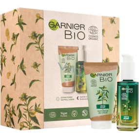 Garnier Bio Hemp Box multi-regeneračný krém s ľahkou gélovou textúrou 50 ml + nočný olej 30 ml, kozmetická sada