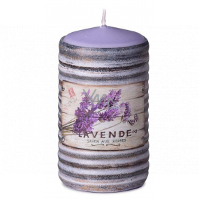 Sviečky Sviečka s vôňou levandule valec 60 x 110 mm