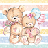 Ditipo Sweet Bears skicár čistý skicár 48 listov 10 x 10 cm