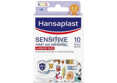 Hansaplast Sensitive Kids XL Zvieracia náplasť s detským motívom 10 kusov