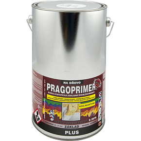 Pragoprimer Plus S 2070 základná farba na drevo, 0100 biela, 4 l