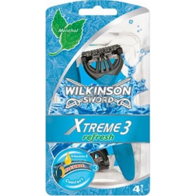 Wilkinson Xtreme Refresh 3 Mentol pohotové holítko 3 čepieľky 4 kusy