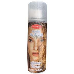 Zo Cool Glitter Sprej glitre na vlasy a telo Silver 125 ml