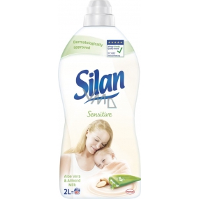 Silan Sensitive Aloe Vera & Almond Milk aviváž pre citlivú pokožku 80 dávok 2 l