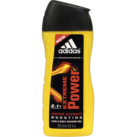 Adidas Extreme Power 2v1 sprchový gél na telo a vlasy pre mužov 250 ml