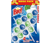 Bref Power Aktiv 4 Formula Pine Freshness WC blok pre hygienickú čistotu a sviežosť vašej toalety, farbivá voda, Mega balenie 3 x 50 g