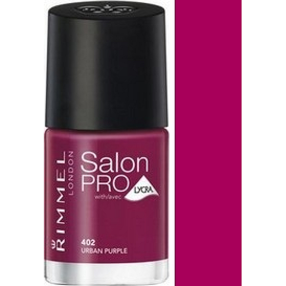 Rimmel London Salon Pre Lycra lak na nechty 402 Urban Purple 12 ml