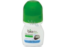 BioPha Kvet ľanu guľôčkový deodorant bez alkoholu, soli, hliníka pre citlivú pokožku v biokvalite roll-on pre ženy 50 ml