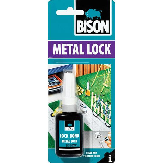 Bison Metal Lock lepidlo na zaistenie skrutiek 10 ml blistr