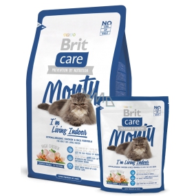 Brit Care Kurča + ryža pre dospelé mačky žijúce vnútri 7 kg, Hypoalergénne kompletné krmivo