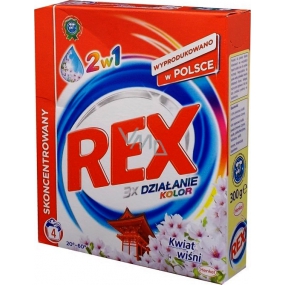Rex 3x Action Japanese Garden Color 2v1 prací prostriedok na farebnú bielizeň 4 dávky 300 g
